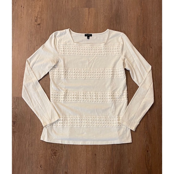 Talbots Square Neck Longsleeve Tee - Picture 1 of 6